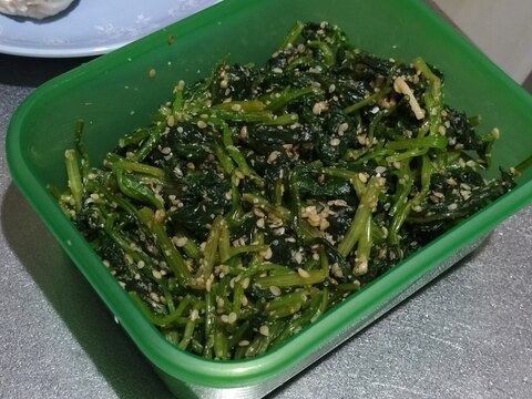 レンジで簡単作り置き♪ほうれん草の胡麻和え